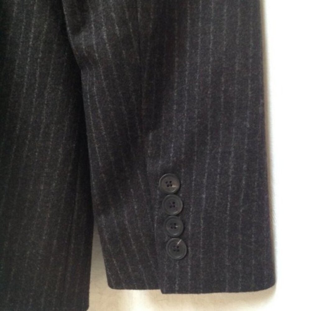 Ralph Lauren Black Label Wool‎ Blazer Vintage Womens 6 Button Front Pin Stripes - Picture 10 of 14
